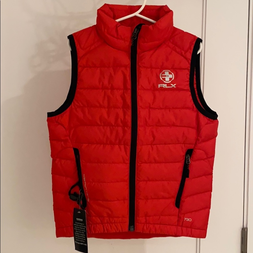 RLX Ralph Lauren Puffer Down Vest in Red 5T